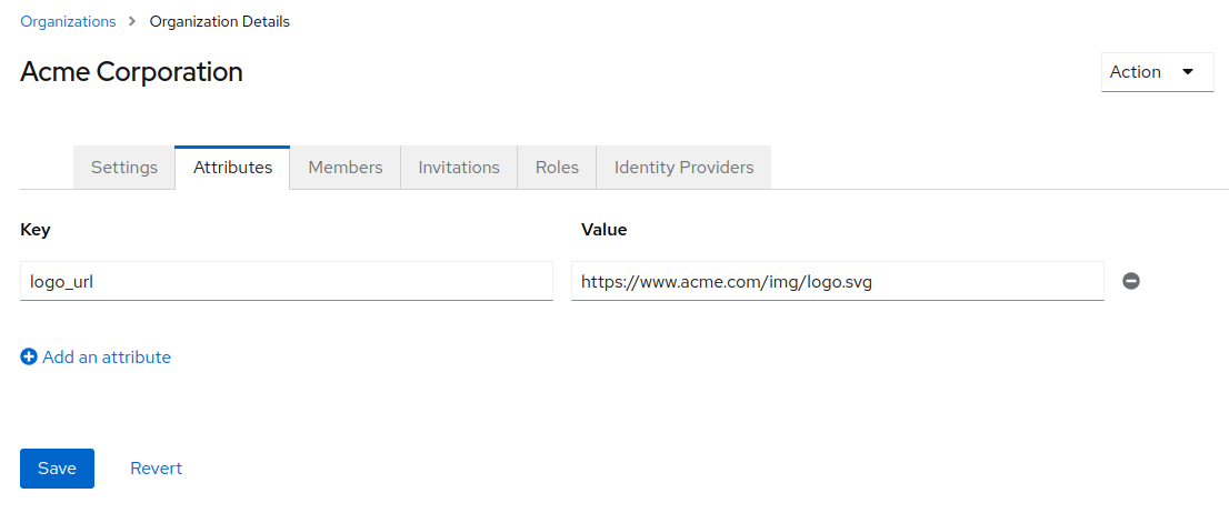Keycloak Phase Two Organizations Attributes